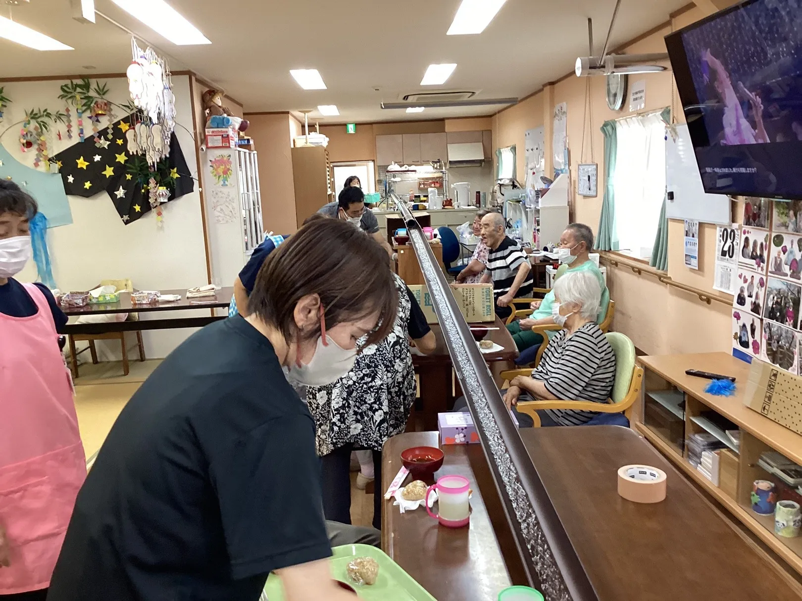 8月　流しそうめん